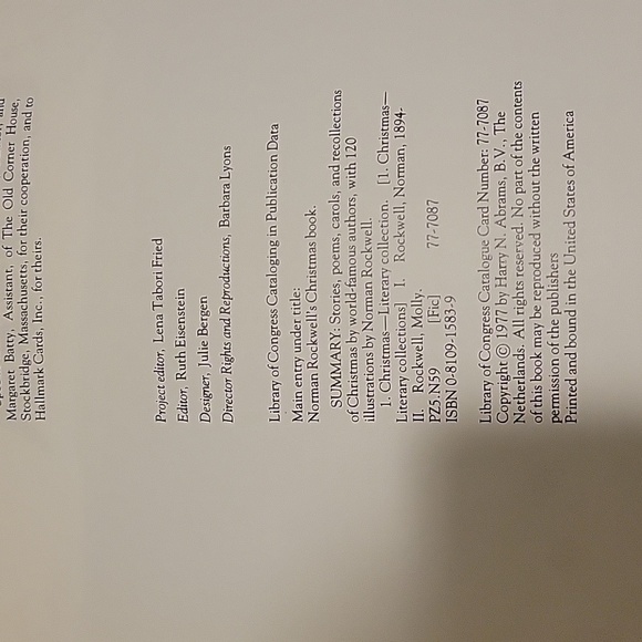 Norman Rockwell's Christmas Book Used Hardback - Picture 3 of 5